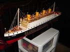 Titanic Wooden Model Cruise Ship W flashing Light 32 Fully Assembly Ready For