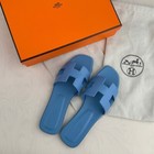 New Herm  s Oran Sandal Bleu Cameo Womens Size 37-40