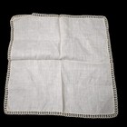 Antique Hanky Handkerchief Linen   Lace Beautiful White Color 13 5    Wedding