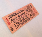 Cooper  Alice 1973 Authentic Vintage Unused Billion Dollar Babies Tour Ticket M 