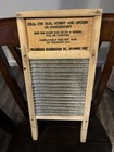 Vintage Dubl Handi Washboard Co Columbus Ohio Wash Board 8 1 2  X 18 