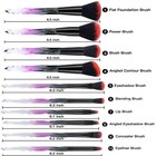 10x Pro Make Up Brush Soft Bristles Makeup Brushe Eyeliner Eyebrow Lip Brush Set