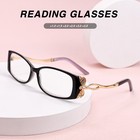 2 Pack Ladies Fashion  Reading Glasses Frame Anti Blue Light Women Eyewear