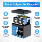 12v Lifepo4 Deep Cycle Battery 7ah Rechargeable Bms For Rv Marine Solar Off-grid