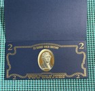 22 Karat Gold Edition  2 Bill Bank Note - U s  Legal Tender Currency