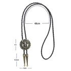 Bolo Tie  Native American Elk Bolo Tie Rodeo Western Cowboy Leather Necktie C   