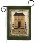 Welcome Yellow House Garden Flag Primitive Country Living Decorative Yard Banner