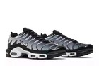 New Nike Air Max Plus Tn Men s Black Metal Silver Air Cushion Shoes