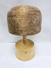Vtg Wood Wooden Hat Block Head Style Form Mold Display  Mold Millinery 22 in  16