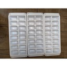Rubbermaid White Plastic Ice Cube Trays Set Of 3 Stackable Easy Release 16 Cube