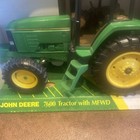 Vintage 1992 Ertl John Deere 7600 Tractor With Mfwd Die Cast Metal Usa  5619