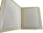 Professional 8x10 Ivory Silver Edged Album - 20 Photos  engraving Available 