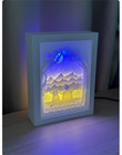 Frieren  Beyond Journey s End Himmel Led Paper Carving Lamp Bedside Night Light 