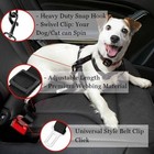 2   Adjustable Dog Seat Belt Car Safety Harness Restraint Lead Travel Pet Supplie