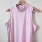 Peter Millar Pink Herringbone Sleeveless Mock Neck Golf Top Upf 50  Women Medium