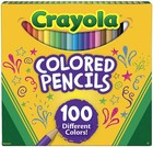 Crayola 100 Pre-sharpened Premium Quality Colored Pencils 68-8100