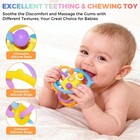 Angelle Silicone Teething Toys For Babies 0-18 Months  Montessori Sensory Teethe