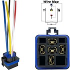 12v Waterproof Relay Kit 5 Pack 40 30 Amp Automotive Dc Relay Harness Socket