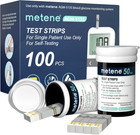 Box 100 Count Metene Agm-513s Blood Glucose Test Strips For Diabetes   Exp 2026