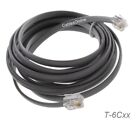 Rj12 6p6c Flat Modular 26awg Telephone Straight-wired Cable  Gray