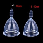 Transparent Menstrual Cups Female Reusable Medical Silicone With Travel Case