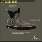 Mens Size 12 Mossy Oak Bottomland 7  Camo Deck Muck Type Rubber Ankle Boots Nwt