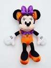 Disney Store Minnie Mouse Halloween Plush Stuffed Animal Orange Small 2021