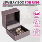 Novel Box Purple Jewelry Box For Rings 2 37x2 37x1 87 Inches - Tab Ring Gift Box