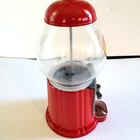 Jelly Belly Gumball Machine Coin Operated Glass   Metal Candy Dispenser 9    Tall 