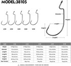 Fishing Hooks For Bass  Offset Worm Hooks  100pcs  Ewg  Texas Rig  Size 1 0 2 0