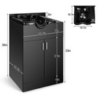 Professional Backwash Sink Station With Shampoo Bowl Salon Beauty Spa Equipments