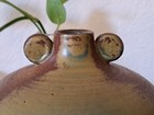 Vintage Japanese Stoneware Jug Vase Neutral Organic Curated Unique 5 5  Mid Cent