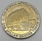 California Hotel Casino  1 Slot Gaming Token Las Vegas Nv Nevada 1996