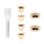 Professional Trumpet Mouthpiece Set Gold Plated 7c 3c 3b 2c 2b Bach Style