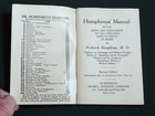 1928 Humphreys  Homeopathic Manual   Boolket Quack Medicine Antique Disease Vtg