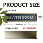 2d 1pc Vintage Metal Iron Sign For Bathroom Wall Art 4 16  Decor For Room Toilet