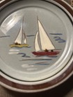 Stangl Pottery Sailboat Coaster Plate 5 Inch