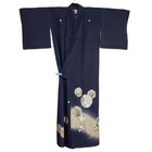 Vtg Japanese Iro-tomesode Kimono Purple Silk Katabami Montsuki By Yukiwa Ken