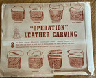 Leather Carving Patterns By Al Shelton For Multiple Purses Vintage 1949