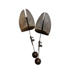 Vintage Wooden Shoe Trees Stretchers Adjustable Metal Hardware Pair