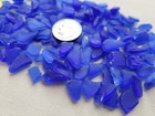 Damage Genuine Beach Sea Glass Surf Tumbled Cobalt Blue Small Mosaic Craft V03