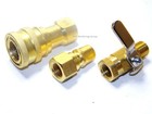 Carpet Cleaning Plug Socket Quick Disconnect Ball Valve Combo