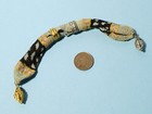 Antique 19thc Misers Purse With Two Toned Gold   Silver Pierced Metal Sliders