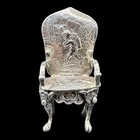    Antique    Scottish Import Silver Miniature Armchair Glasgow 1902