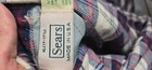 Vintage Sears Flannel Shirt Men Xl Plaid Perma-prest Lined Usa 70   s Jacket