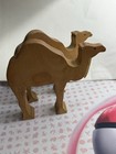 Kinderkram Ostheimer Wooden Toy Camel Set Of 2 - D-73105 Hand Carved Germany