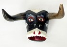 Vtg Mexico Oaxacan Pinotepa De Don Luis Tejorones Folk Art Wood Bull Mask Oaxaca