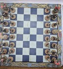 U s  Civil War Chess Set Heavy Board Late 20th Century  Collectible Excellent
