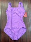 Nwt Capezio  tb202w Bright Lavender Purple Xl Adult Ballet Dance Leotard