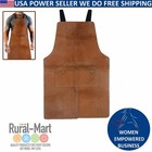 Leather Work Apron     Heat Resistant For Welding  Blacksmithing   Forge Use